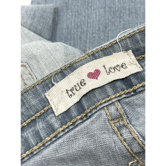 True Love Skinny Jeans Womens Size 27 Light Blue Denim Low Rise Cotton BLEMISH - Picture 3 of 7